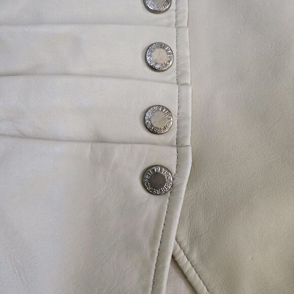 Retrofete Willa Leather Mini Skirt Size M NEW - Picture 3 of 10